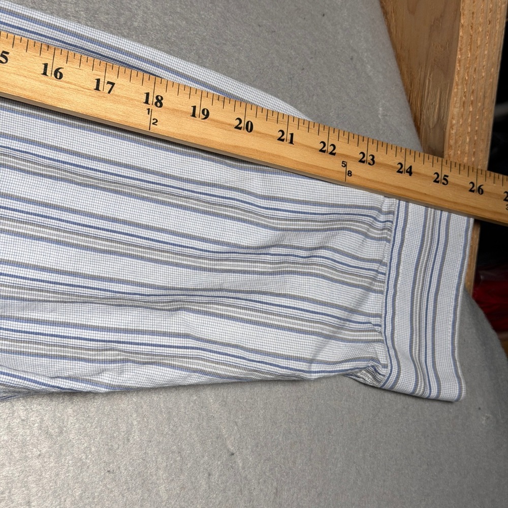 Cinch Mens Blue White Striped Western Button Down Shirt XL MT10321188 - Picture 9 of 13